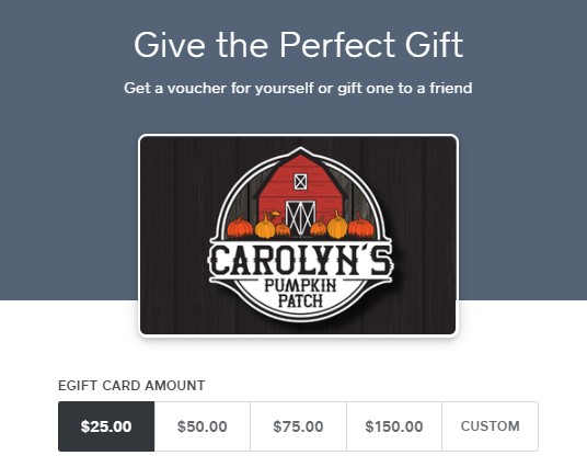 online gift card page