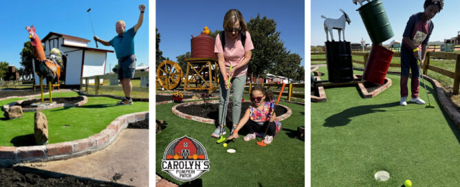 Barnyard Mini Golf at Carolyn's Pumpkin Patch