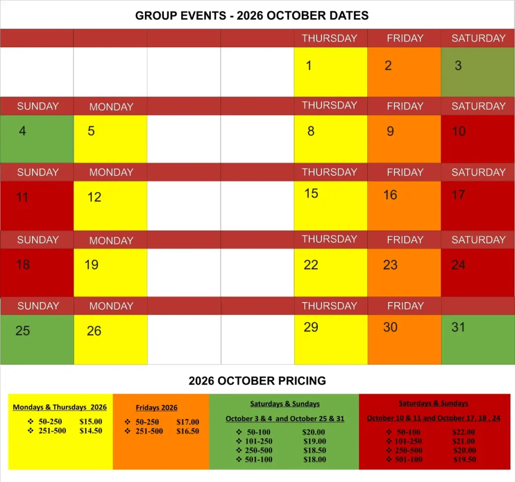 Corporate Events October 2026