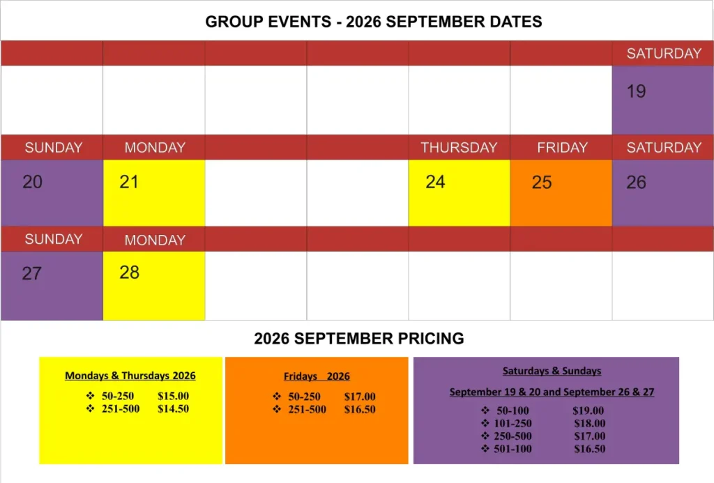 Corporate Events September 2026