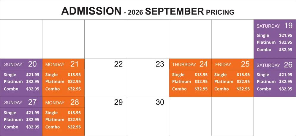September 2026 Pricing Calendar - Online